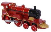 locomotief licht/geluid pull-back 14 cm rood