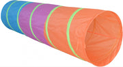 Speeltunnel 180 x 48 cm blauw/paars/oranje