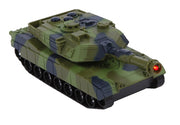 tank frictie met licht en geluid 15 cm groen/zwart