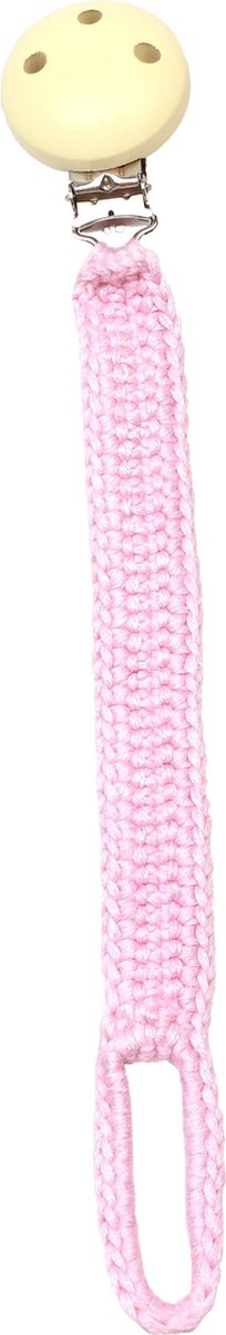 Naturezoo Fopspeenketting Bamboestof 20 Cm Roze