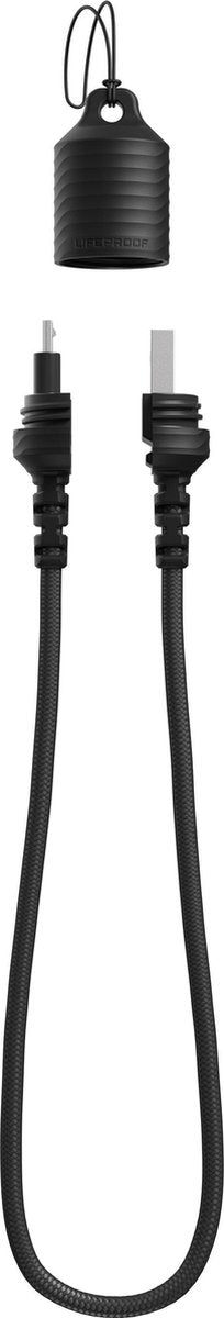 LifeProof LIFEACTÍV Micro-USB Kabel - 0.4m - 2.4A - Zwart