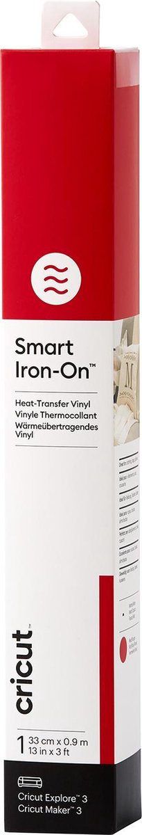 Cricut Transferfolie - Smart Iron-On - 1 vel - 33 x 91 cm - Rood