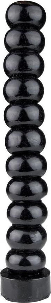 XXLTOYS - Alpha - Dildo - Inbrenglengte 32 X 5 cm - Black - Extra Lange Buttplug - Uniek Design Anaal Beads - voor Diehards only - Made in Europe