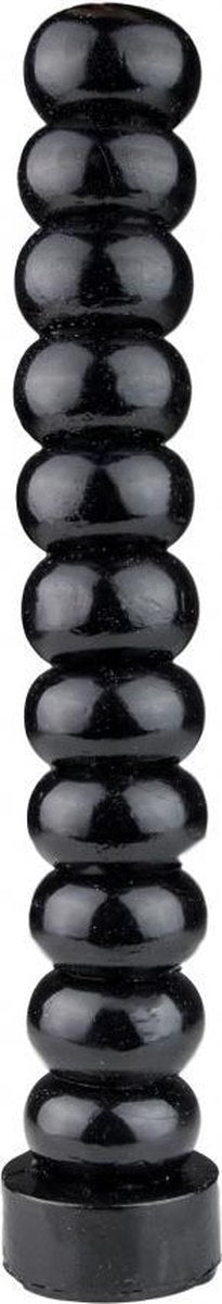 XXLTOYS - Alpha - Dildo - Inbrenglengte 32 X 5 cm - Black - Extra Lange Buttplug - Uniek Design Anaal Beads - voor Diehards only - Made in Europe