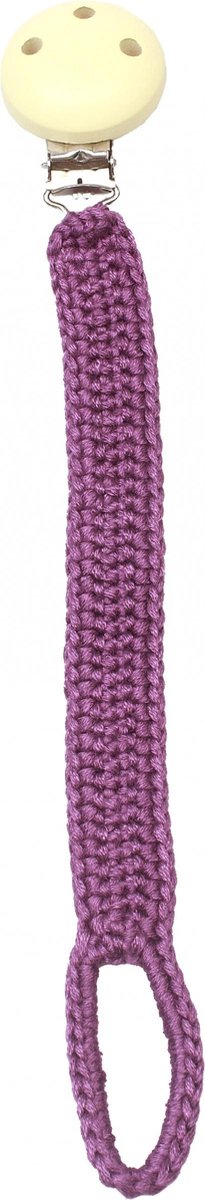 Naturezoo Fopspeenketting Bamboestof 20 Cm Paars