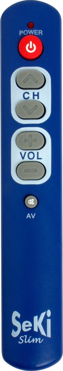 Eenvoudige afstandsbediening. Slank en zeer eenvoudig te bedienen. Speciaal voor Senioren en  Slechtzienden Donker Blauw