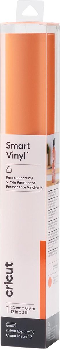 Cricut Vinyl Folie - Smart Vinyl - Permanent - 33 x 91 cm - Oranje