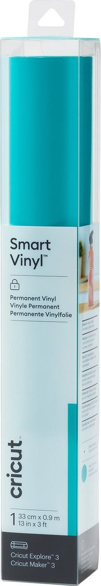 Cricut Vinyl Folie - Smart Vinyl - Permanent - 33 x 91 cm - Aqua