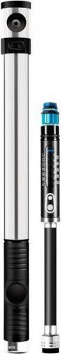 Crankbrothers Handpomp Klic Hd Manometer CO2 Zilver