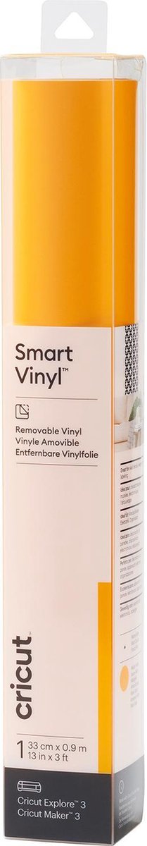 Cricut Vinyl Folie - Smart Vinyl - Verwijderbaar - 33 x 91cm- Maisgeel