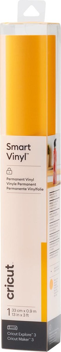 Cricut Vinyl Folie - Smart Vinyl - Permanent - 33 x 91 cm - Maisgeel