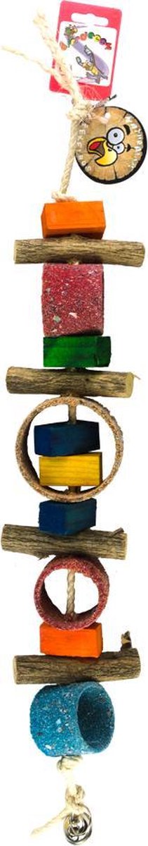 Birrdeeez Jungle Rings Parrot Toy
