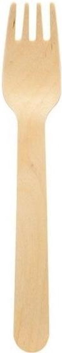 Houten wegwerp bestek set van 120x stuks voor Bbq/verjaardag/picknick van 16 cm bio/eco/milieubewust