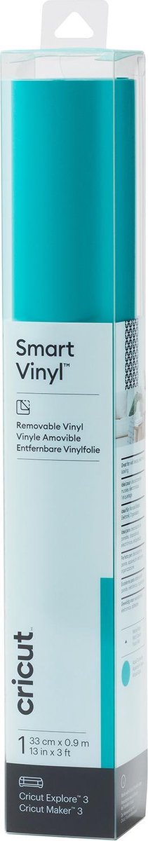 Cricut Vinyl Folie - Smart Vinyl - Verwijderbaar - 33x91cm - Turquoise