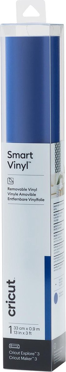 Cricut Vinyl Folie - Smart Vinyl - Verwijderbaar -33x91cm- Donkerblauw
