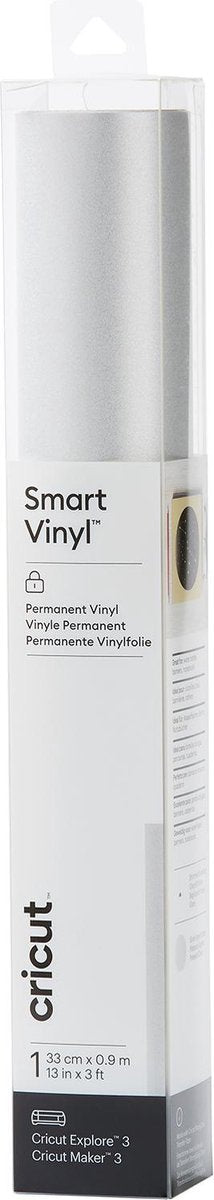 Cricut Vinyl Folie - Smart Vinyl - Permanent -33x91cm- Glanzend Zilver