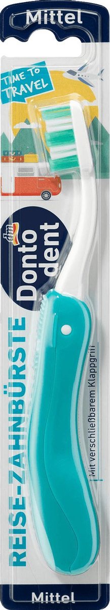 Dontodent Tandenborstel medium - Reisverpakking (1 stuk)