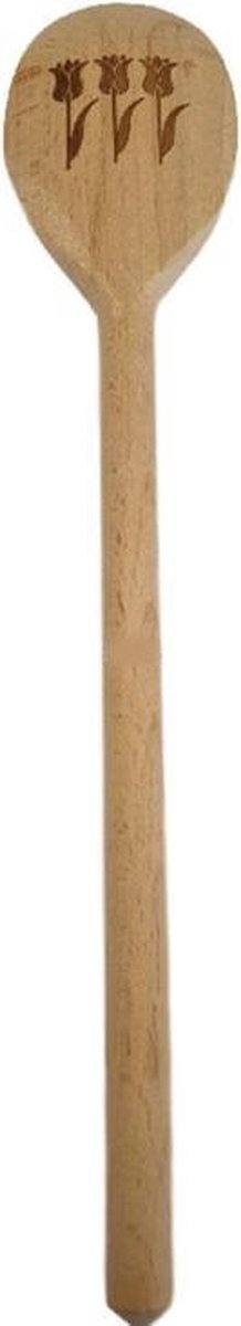 Deco4yourhome - Lepel Rond - Hout - Tulp - 20st.