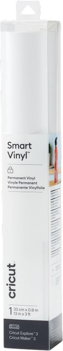Cricut Vinyl Folie - Smart Vinyl - Permanent - 33 x 91 cm - Wit