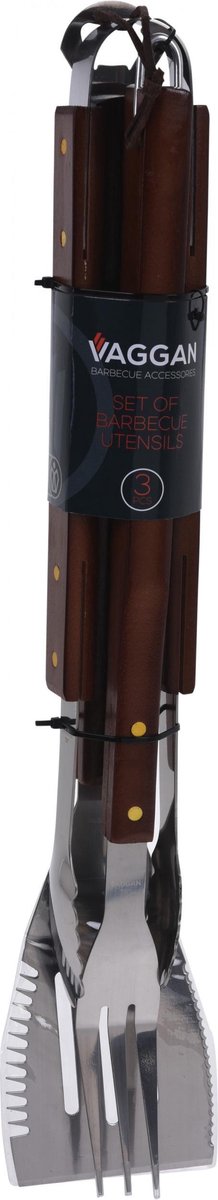 Vaggan Barbecueset Rvs Zilver 3-delig
