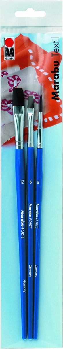 Set de penselen Textil - Penseel forte  plat  taille 6  12