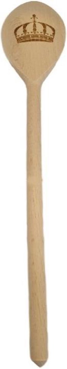 Deco4yourhome - Lepel Rond - Hout - Kroon - 20st.