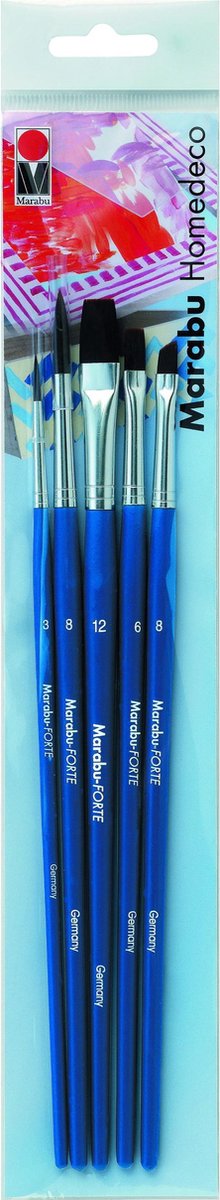 Set de penselen homedeco - Penseel forte  plat  taille 6  12