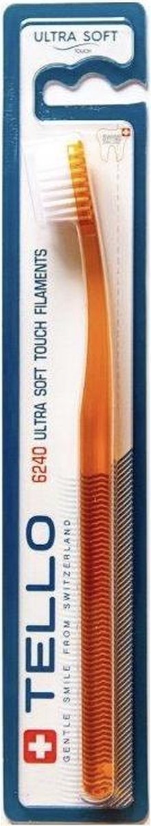 Tello Ultra Soft 6240 - Tandenborstel - Grote brostelkop - Zachte borstelharen