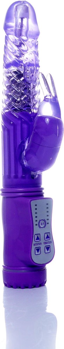 Bossoftoys - G spot en Clit vibrator - G spot stimulator - grote krachtige Tarzan rabbit - 24 cm - paars - 26-00095