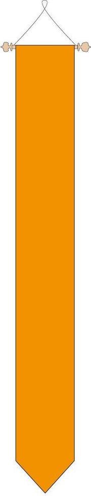 Oranje wimpel 205 cm.
