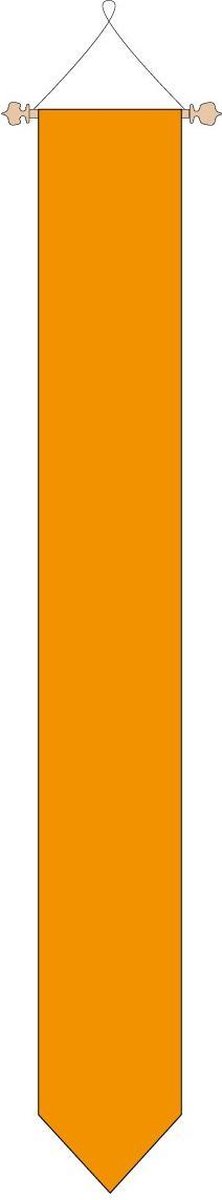 Oranje wimpel 205 cm.