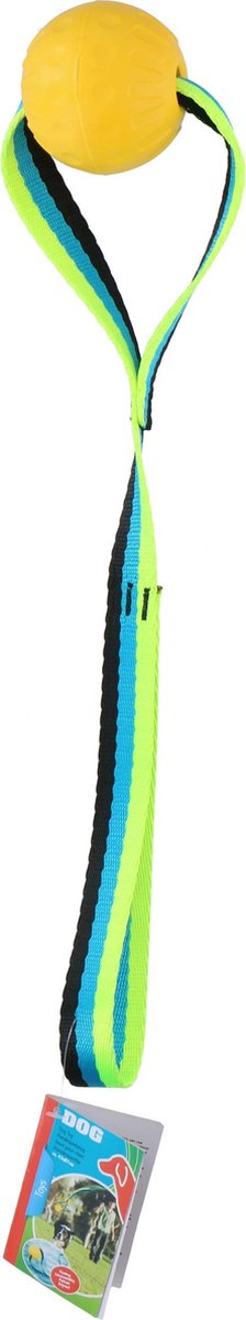 Hondenspeeltje 43 X 7 X 7 Cm Geel/blauw/zwart