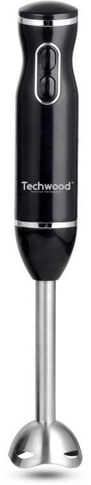 Techwood - Staafmixer - zwart - rvs staafmixervoet