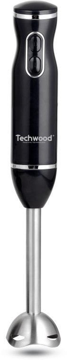 Techwood - Staafmixer - zwart - rvs staafmixervoet
