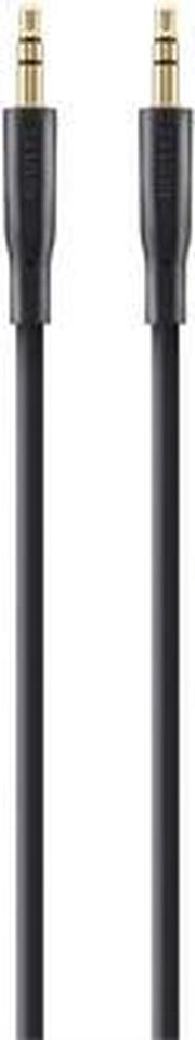 Belkin F3Y117bt2M Jackplug Audio Aansluitkabel [1x Jackplug male 3.5 mm - 1x Jackplug male 3.5 mm] 2.00 m Zwart Vergulde steekcontacten