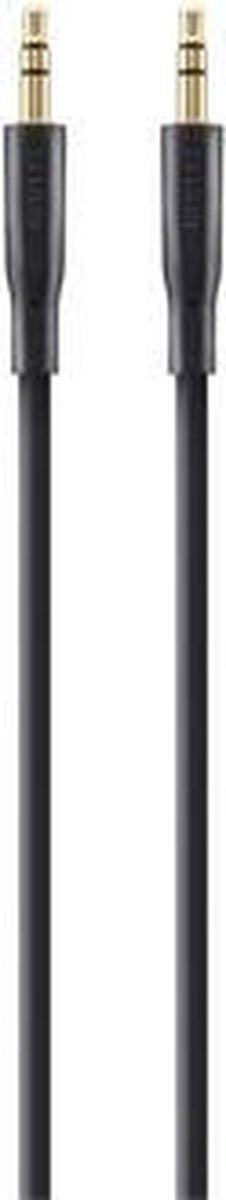 Belkin F3Y117bt2M Jackplug Audio Aansluitkabel [1x Jackplug male 3.5 mm - 1x Jackplug male 3.5 mm] 2.00 m Zwart Vergulde steekcontacten
