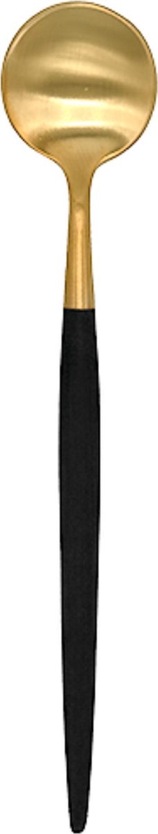 Espresso lepel – Goa – Mat Goud-Zwart // Cutipol (set van 6)