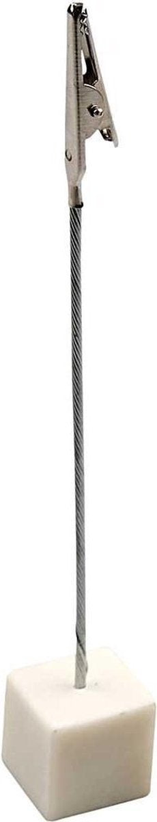 Creative Kaarthouder Alligator 15 Cm Staal Zilver Per 5 Stuks