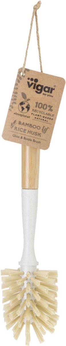 Vigar - bamboo borstel - geschikt voor flessen