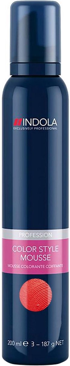 Indola - Color Style Mousse - Red - 200 ml