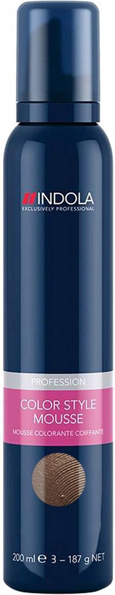 Indola - Color Style Mousse - Medium Brown - 200 ml
