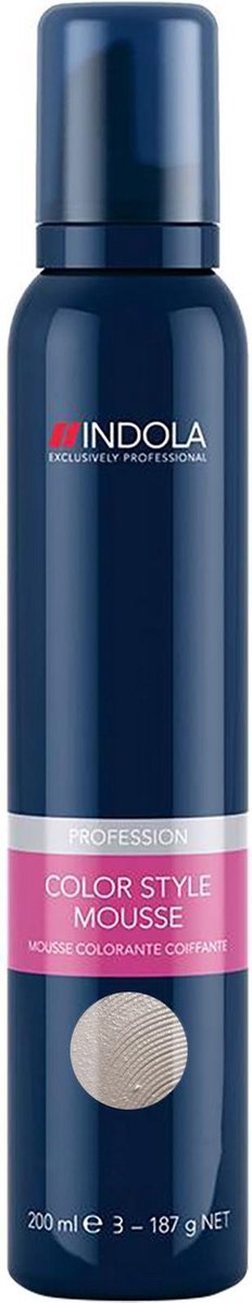 Indola - Color Style Mousse - Pearl Grey - 200 ml