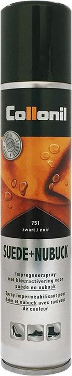 Collonil Suede Nubuck Spray Kleurhersteller Zwart