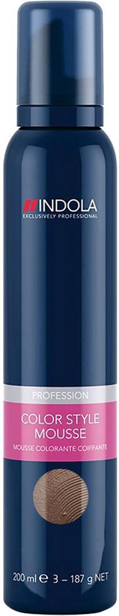 Indola - Color Style Mousse - Light Brown - 200 ml