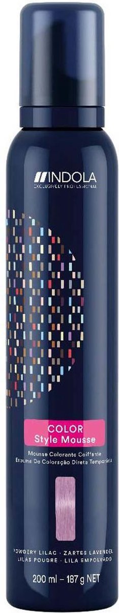 Indola - Color Style Mousse - Powdery Lilac - 200 ml