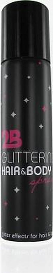 2b Haarkleuringsshampoo 2b Glitter Hair en Body Spray Gold