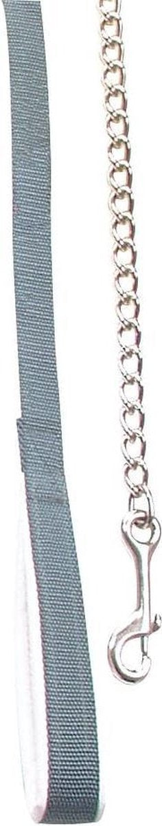 PFIFF - Halstertouw - Chrome ketting - Grijs