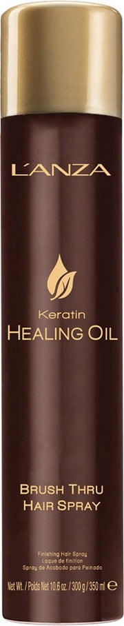 L'Anza Keratin Healing Oil Brush Thru Hairspray.
