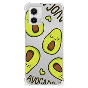 Motorola Moto G73 Stevig | Bumper Hoesje | Avocado Singing