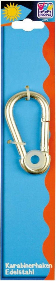 Happy People Karabijnhaak 100 Mm Edelstaal Zilver Per Stuk